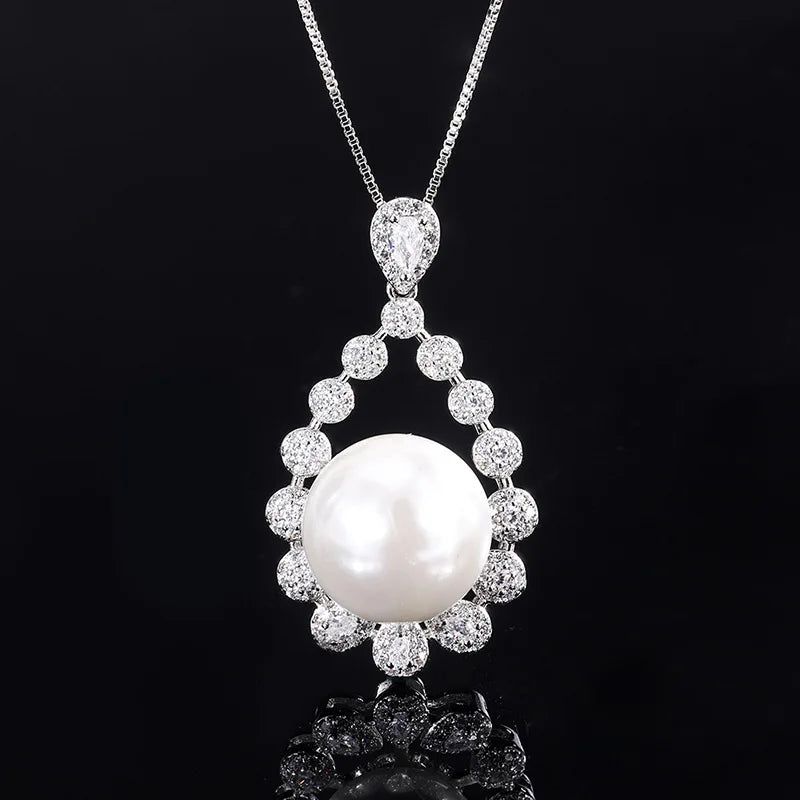 16mm South Sea Round Shell Pearl Pendant 925S