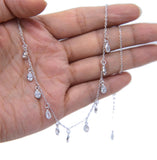 Winter Sweater Chain Cubic Zirconia Choker Necklace
