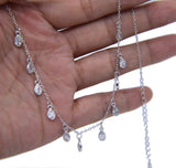 Winter Sweater Chain Cubic Zirconia Choker Necklace