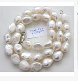 9-10mm South Sea Natural Baroque Pearl Necklace 18 Inch