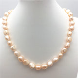9-10mm South Sea Natural Baroque Pearl Necklace 18 Inch