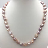 9-10mm South Sea Natural Baroque Pearl Necklace 18 Inch