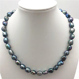 9-10mm South Sea Natural Baroque Pearl Necklace 18 Inch