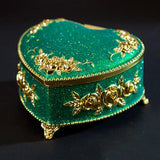 Heart Shape Jewelry Box Ring Trinket Storage Organizer Christmas Gift