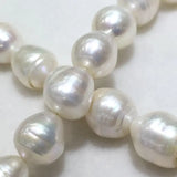 Freshwater Pearl Bracelet Semi Baroque Style Screw Thread Design
