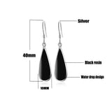 Silver Long Earrings Party Jewelry Women Female