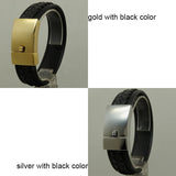 Stylish Woven Leather Bracelet with 316 Stainless Steel