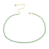 CZ Tennis Chain Choker Necklace for Women