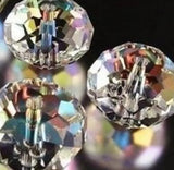 500pcs Mixed Glass Beads Faceted Rondelle Oval Spacer Necklace Crystal
