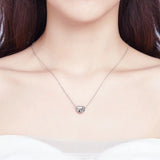 925 Silver Zircon Heart Sister Charm for Bracelet & Necklace