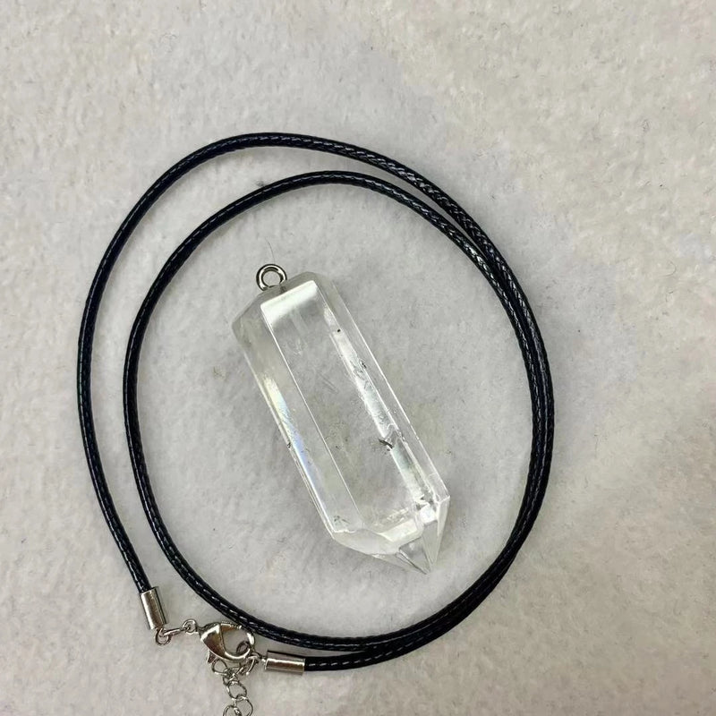 Cloudy Crystal Quartz Pendant for Women