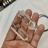 Cloudy Crystal Quartz Pendant for Women