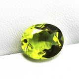 Alexandrite Faceted Beads Olive Green Loose Oval Shape DIY Jewelry