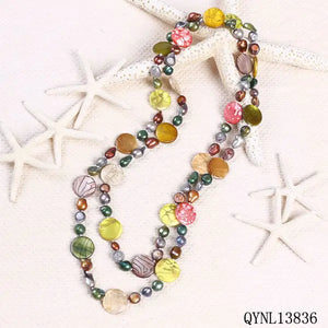 Colorful Long Necklace Jewelry