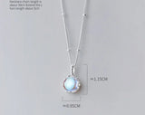 Real 925 Sterling Silver Coloured Glaze Necklace Beads Chain Pendant