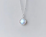 Real 925 Sterling Silver Coloured Glaze Necklace Beads Chain Pendant