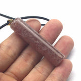 Strawberry Quartz Stone Pendant for DIY Jewelry