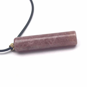 Strawberry Quartz Stone Pendant for DIY Jewelry