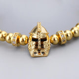 Long Strip Beads Bracelet Men Classic CZ Adjustable Bracelet