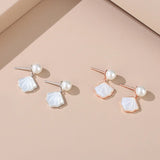Conch Earrings 925 Sterling Silver Rose Agate OL Earrings