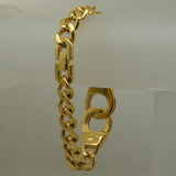 8.66'' Silver/Gold Plated Handcuffs Bracelet