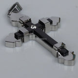 Cross Pendant Stainless Steel Necklace Men