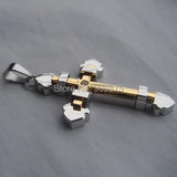 Cross Pendant Stainless Steel Necklace Men