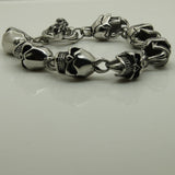 Skull Stainless Steel Bracelet Men Jewelry Bangles