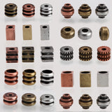 Copper Beads Bracelet Necklace Jewelry Making DIY Spacer Beads