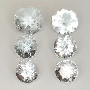 Aquamarine Round Cut 3.3-4.5mm 1ct
