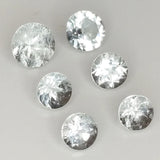 Aquamarine Round Cut 3.3-4.5mm 1ct