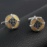 Retro Silver Plated Cufflinks