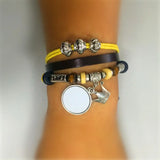 Cowhide Bracelet for Sublimation DIY Jewelry for Women B01418
