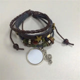 Cowhide Bracelet for Sublimation DIY Beads Jewelry Women