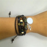 Cowhide Bracelet for Sublimation DIY Beads Jewelry Women