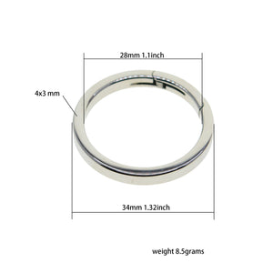 Large Stainless Steel Spring Snap Carabiner Keyring Clasp FOB