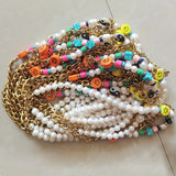 Yin Yang Freshwater Pearl Charm Necklace Stainless Steel Chain
