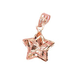 Purple Star Pendant 14K Rose Necklace Wedding Jewelry
