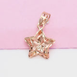 Purple Star Pendant 14K Rose Necklace Wedding Jewelry