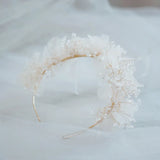 Greek Beaded Crepe Hair Tiara Bride Headdress Wedding Hair Accessories