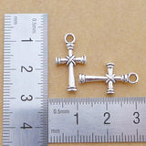 Alloy Antique Silver Cross Charm Pendant Choker DIY Jewelry Making Necklace