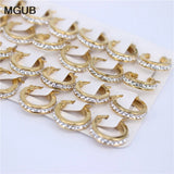 Crystal Hoop Earrings Female Models Stainless Steel Jewelry Wholesale
