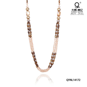 Crystal & Shell Beads Necklace
