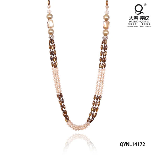 Crystal & Shell Beads Necklace