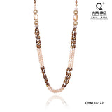Crystal & Shell Beads Necklace