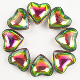 Crystal Heart Shape Pendants Charms Beads 23*9mm DIY Jewelry Findings