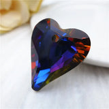Crystal Heart Pendant Necklace DIY Supplies Rhinestone Choker Glass Beads