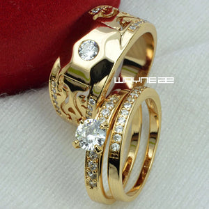 CZ Lover's Ring Band R285 Men 9-15 Women 6-10
