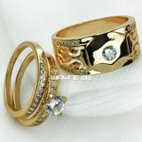 CZ Lover's Ring Band R285 Men 9-15 Women 6-10