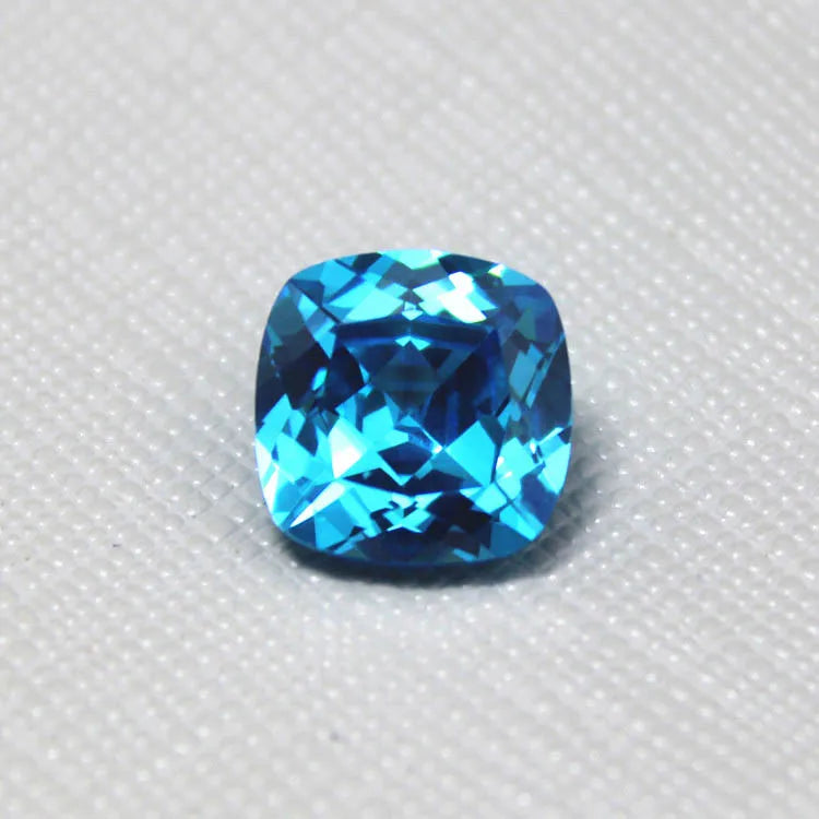 Aquamarine Cushion Cut Loose Gemstone Beads - Brazil Gemstones
